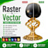 recreate your simple raster logo into vector