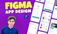 design mobile app UI UX with figma app design