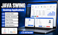 develop software application with java swing