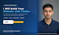 develop flutter web app or website using flutter framework