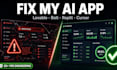 fix and debug your lovable, bolt, replit or cursor ai app