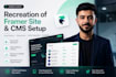 convert your website to framer with cms setup