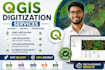 do qgis digitization, spatial analysis, gis mapping and attribute data entry