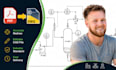 convert pdf to editable p, id, instrumentation cad, process engineering drawings