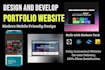 create modern portfolio website