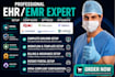 setup epic emr allscripts emr tebra ehr counsol ehr practice fusion ehr valant