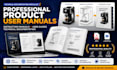 create a professional product user manual, instruction manual and user guide