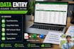 do excel data entry