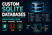 create a custom sqlite database with structured data for your app or website