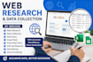 do web research and date collection