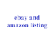 do ebay and listing