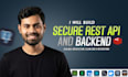 build secure rest API and backend using node js expess js and prisma