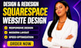 design squarespace website redesign custom squarespace website  development