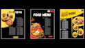 design restaurant menu, food menu, cafe menu and digital menu board