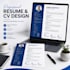design a modern professional resume CV in canva