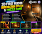 develop 3d first person interaction system and puzzle games