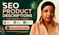 write SEO product descriptions for your ecommerce store