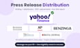 do press release writing and distribution on yahoo finance