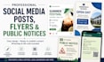 create professional social media posts, flyers and public notices
