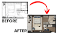 do floor plan rendering and colorization for architecture
