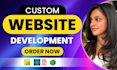 build a responsive full stack website as a frontend and backend developer