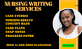 write nursing case studies, soap notes, concept maps, nursing care plans