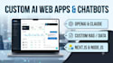 develop a custom ai web application, chatbot, and API integration