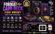 format your card deck for print with bleed, cmyk, and printer specifications