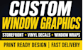 create eye catching storefront window graphics and vinyl decal designs