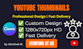 design professional youtube thumbnails in canva