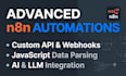 develop custom n8n automation, backend api, and webhooks