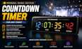 create animated countdown timer video up to anytime