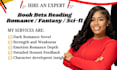 be your manuscript beta reader, alpha beta reader, cozy, fantasy beta reader