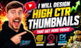 design a high CTR youtube thumbnail