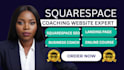 build squarespace coaching, consulting and online course website