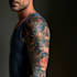 draw a attractive tattoo sleeve art