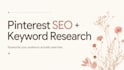 do pinterest SEO keyword research and content strategy