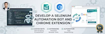develop a selenium automation bot and chrome extension