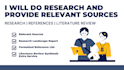 do professional research and find credible sources
