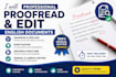 proofread and edit english documents