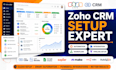 do zoho CRM automation, zoho one setup and integration expert
