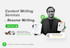 provide ats resume writing and CV writing services