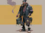 do cyberpunk character art