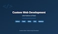 develop a custom website using python and flask