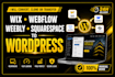 convert clone or transfer wix, weebly, webflow, squarespace to wordpress website