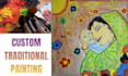 create custom handmade painting and unique illustrations