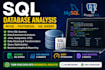 write sql queries and analyze postgresql or mysql data