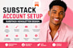 setup substack account substack newsletter design substack beehiiv newsletter