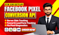 setup meta facebook pixel conversion API, server side tracking