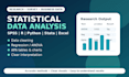 do statistical data analysis using spss, r, python, stata and excel
